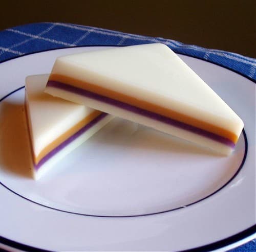 Bars of handmade soap